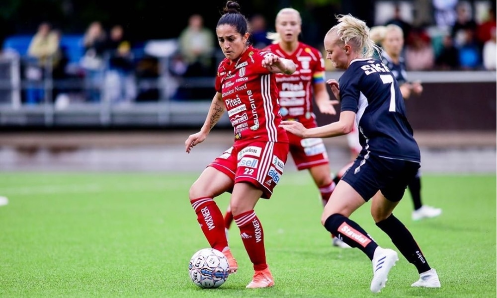 Fernandinha - Campeonato Sueco de Futebol Feminino - Pitea