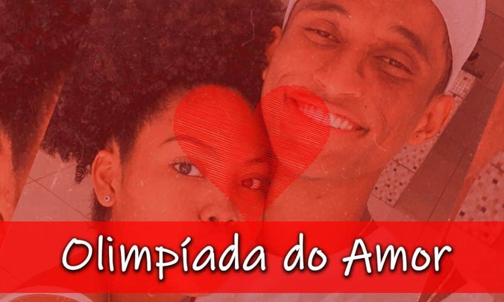 O casal Alison Santos e Neris Souza, do atletismo, participam do gameshow Olimpíada do Amor (Caio Poltronieri)
