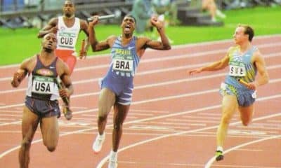 Revezamento 4x100 m - Atlanta-1996 - Robson Caetano - Arnaldo de Oliveira - Edson Luciano - André Domingos
