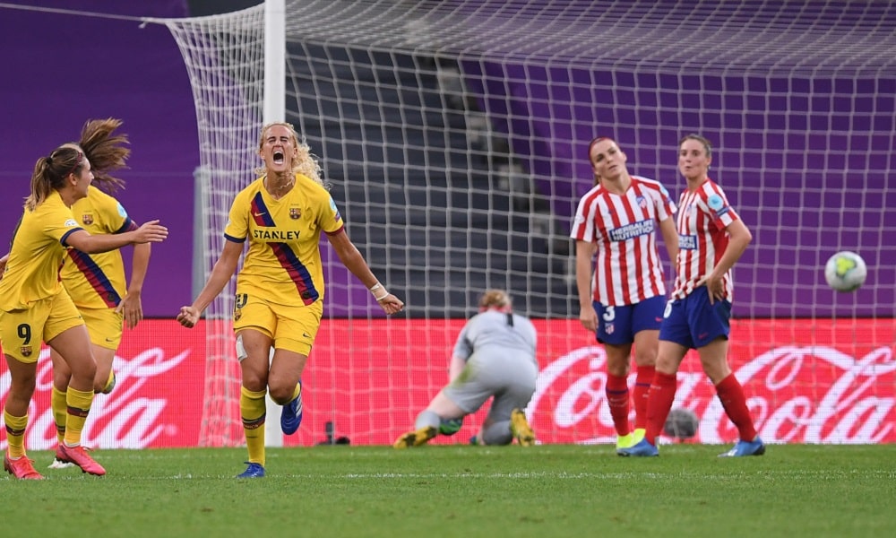 Barcelona vence o Atlético e avança para a semi da Champions feminina com gol de Hamraoui