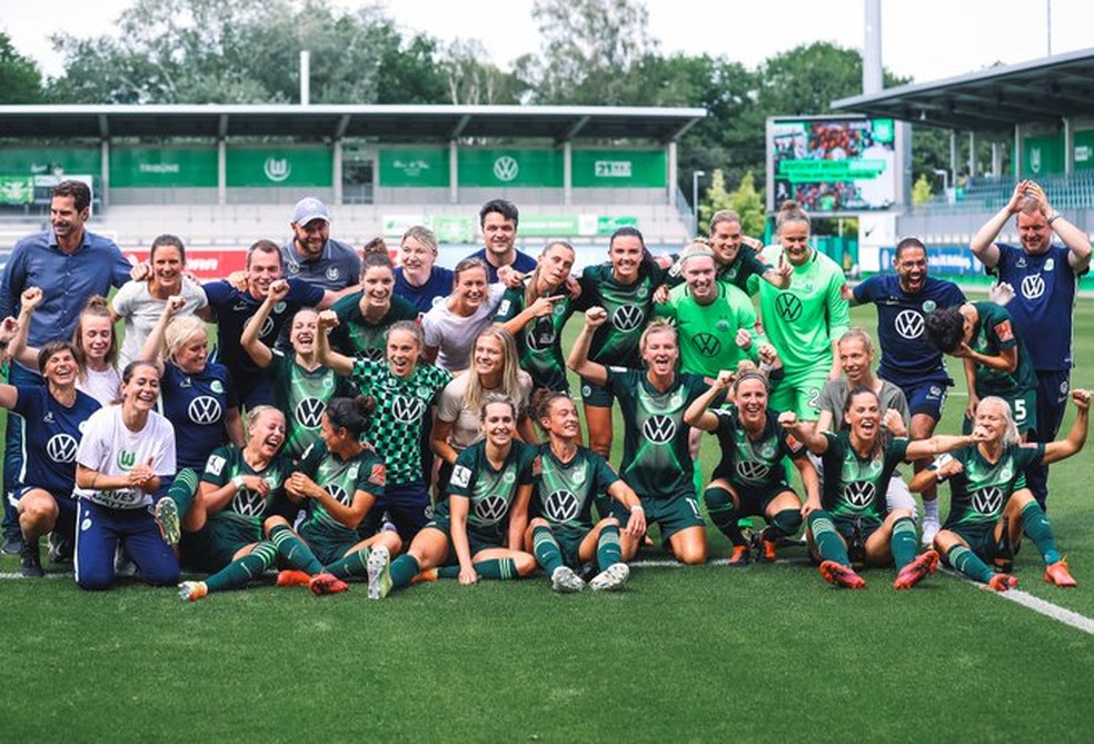 Wolfsburg conquistou o título da temporada na Alemannha Liga dos Campeões feminina Futebol feminino