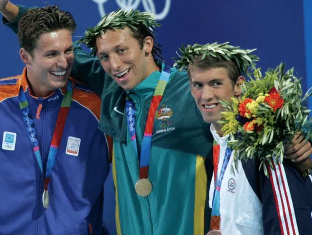 Ian Thorpe venceu Michael Phelps no único confronto individual que tiveram em Jogos Olímpicos (News Limited)