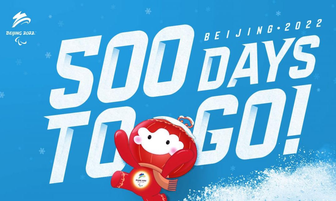 Celebração dos 500 dias para o início dos Jogos Paralímpicos de Inverno de 2022