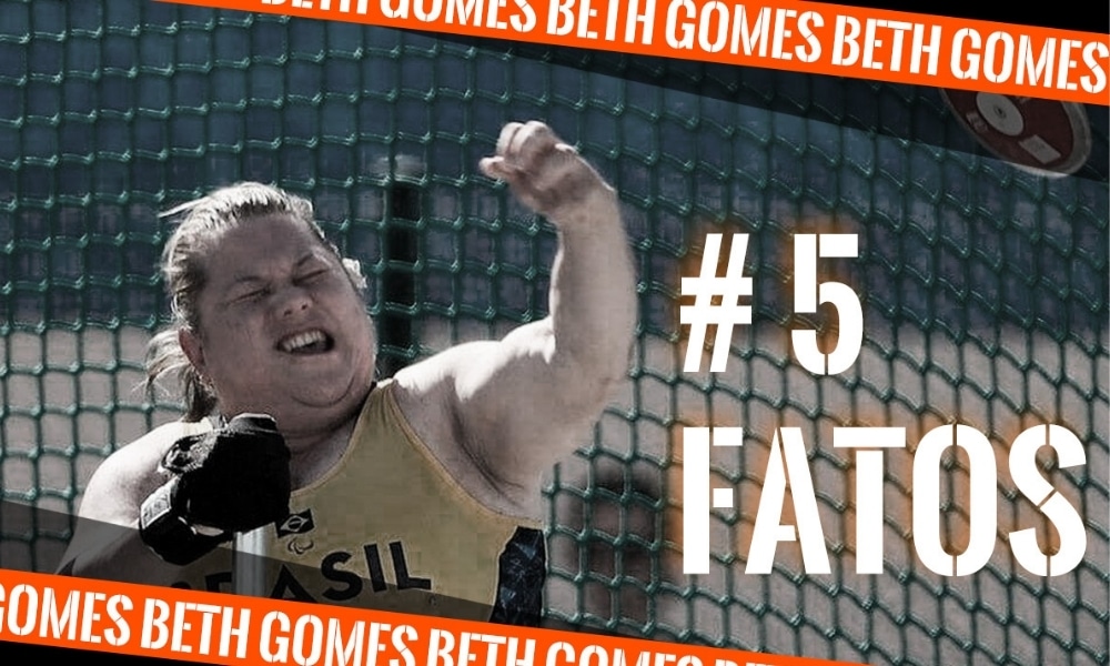 Beth Gomes, do atletismo paralímpico, na arte do 5 fatos, curiosidades, quadro do Olimpíada Todo Dia