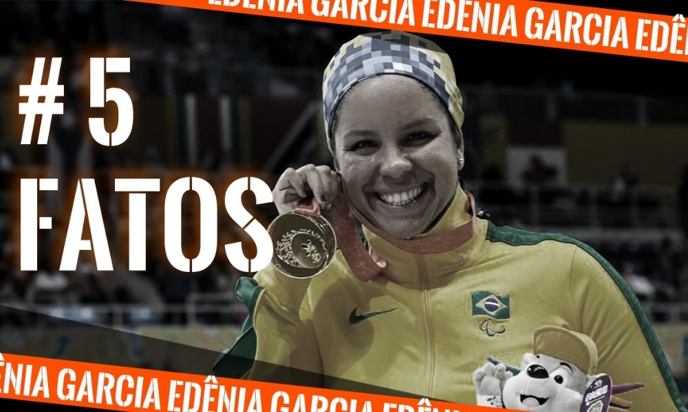 Edênia Garcia, da natação paralímpica, nos Jogos Parapan-Americanos de Toronto 2019 (Arte: Caio Poltronieri) - 5 fatos, curiosidades