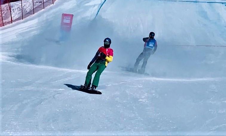 Snowboard brasileiro participou dos Jogos da Juventude de Inverno de 2020 com Noah Bethonico