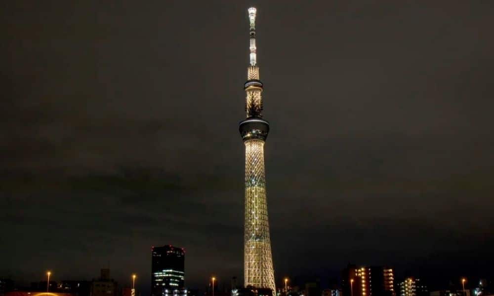 Tokyo Skytree tóquio-2020 tocha olímpica japão