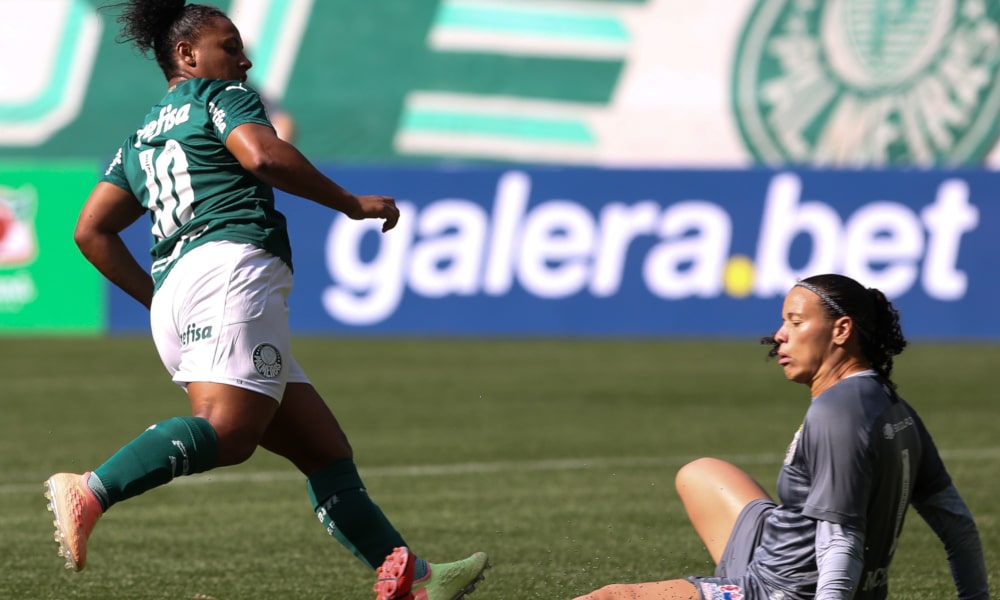 A atacante Carla Nunes foi a goleadora do Brasileiro Feminino com 12 gols (Fabio Menotti/Palmeiras)