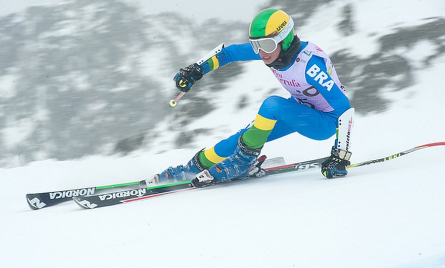 Valentino Caputi é o novo integrante da equipe de esqui alpino do Brasil