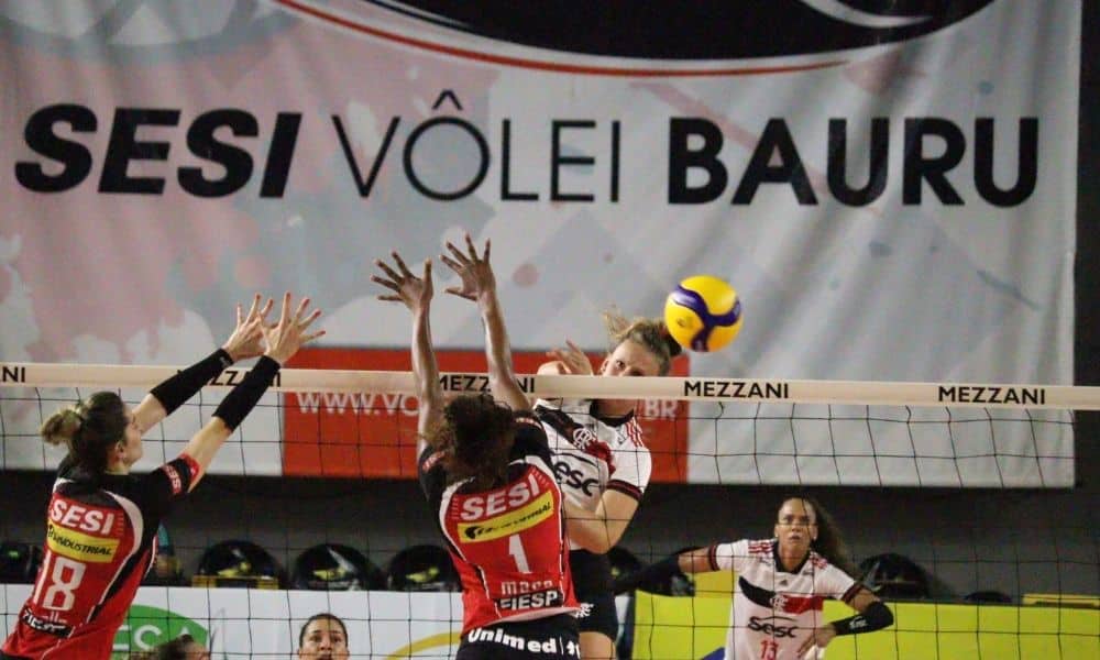 Sesi Bauru x Sesc RJ Flamengo Superliga de vôlei feminino 2021