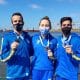 Alexandre Finco, Cibele Jungblut e Bruno Hanson Almeida maratona aquática Campeonato Sul-Americano de Esportes Aquáticos