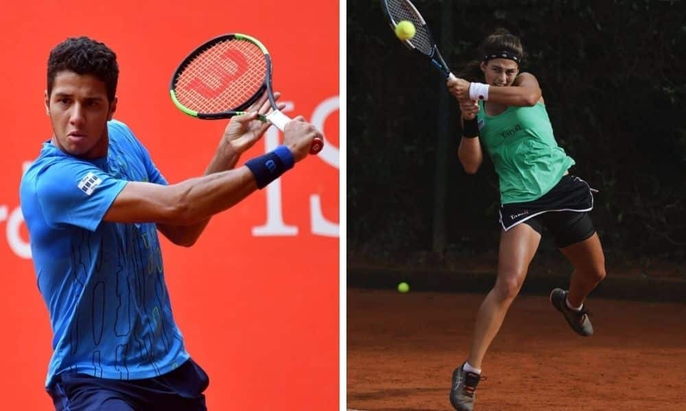 mateus alves e carolina meligeni em finais da itf