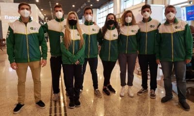 seleção brasileira embarca para a Copa do Mundo de sabre em Budapeste