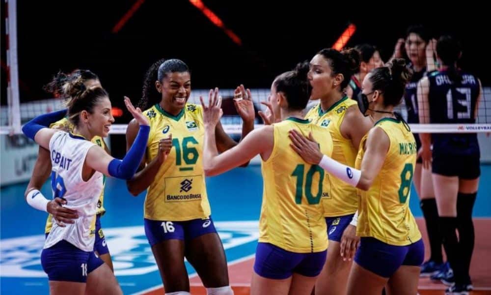 Brasil x Japão Liga das Nações de vôlei feminino