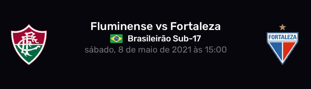 ASSISTA AO VIVO: Fluminense x Fortaleza pelo Campeonato Brasileiro Sub-17