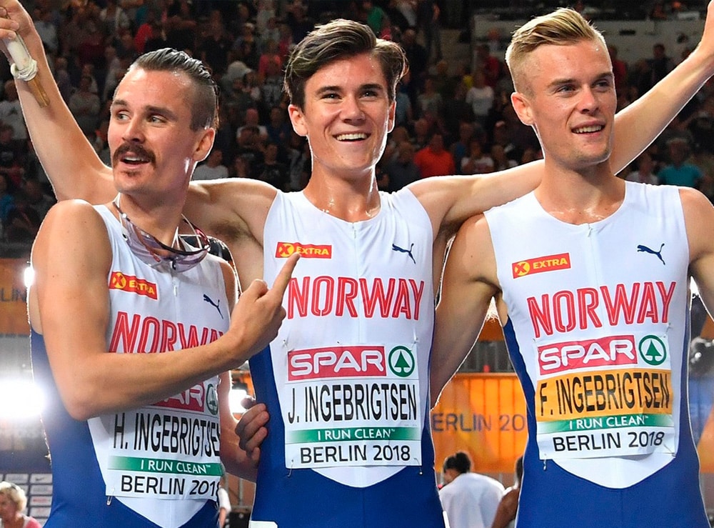 Henrik, Jakob e Filip Ingebrigtsen