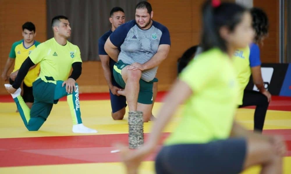 Seleção brasileira de judô realiza primeiro treino em Hamamatsu
