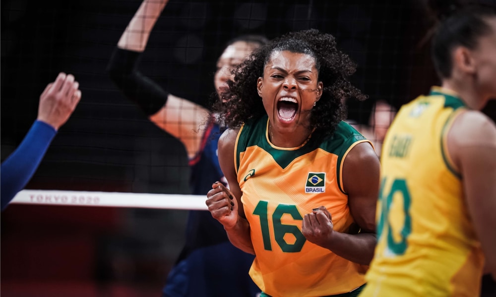 Brasil e Coreia do Sul - Seleção feminina de vôlei - Jogos Olímpicos de Tóquio 2020