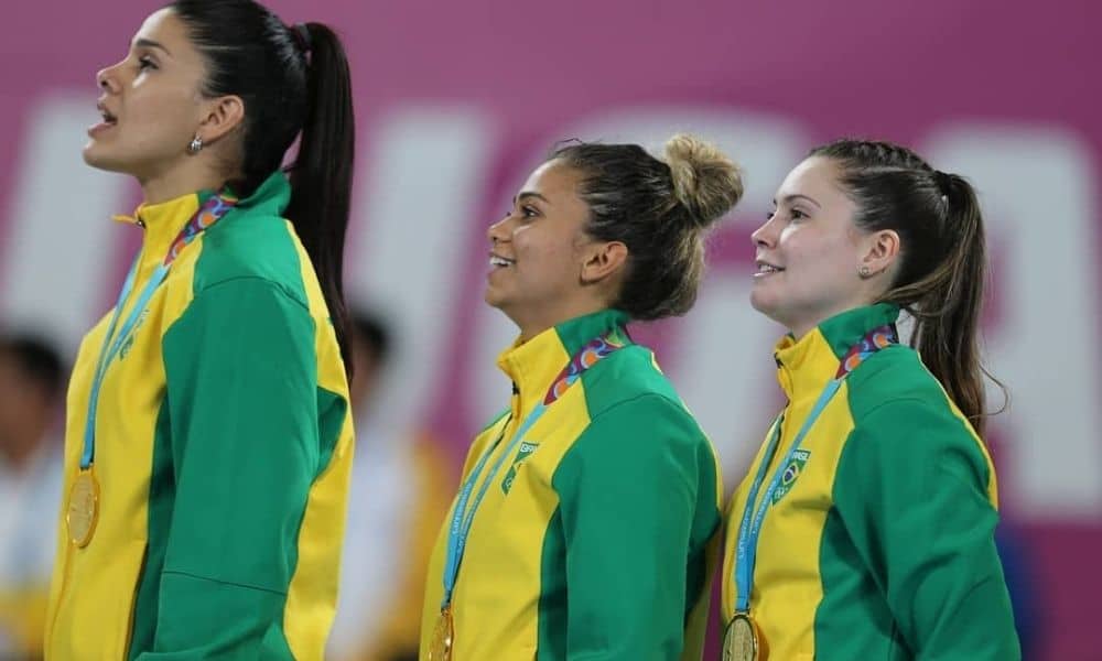 Samara Silva Vieira - - Larissa Araújo - Adriana de Castro - handebol feminino - Jogos Olímpicos de Tóquio 2020 - Olimpíada - seleção brasileira de handebol feminino - Pan Lima 2019 -