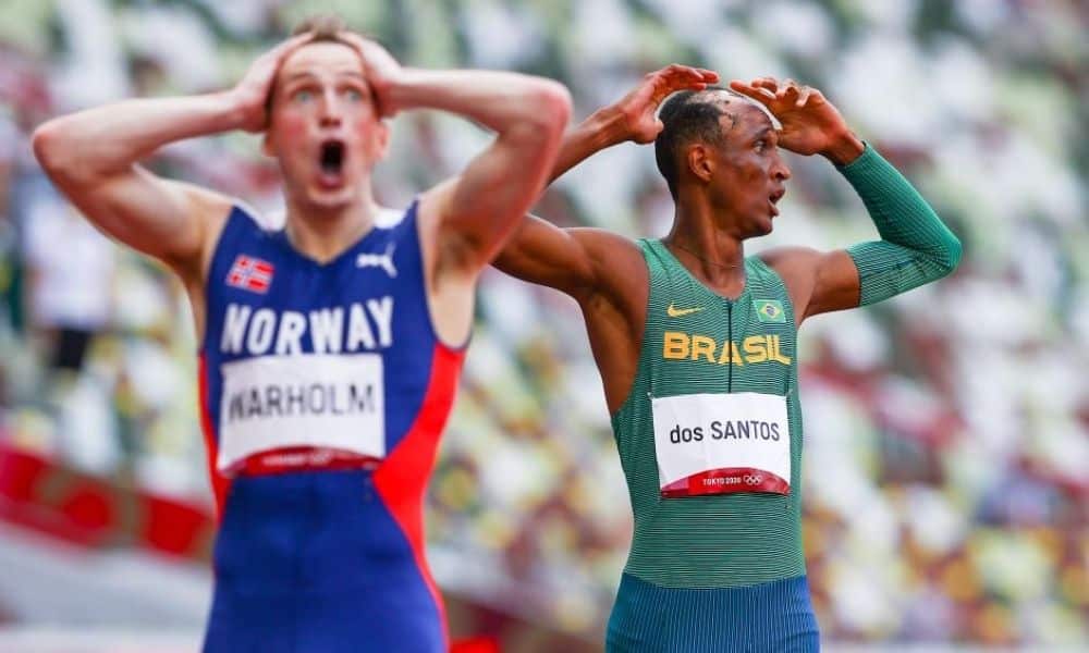 Alison dos Santos 400 m com barreiras Jogos Olímpicos de Tóquio 2020 Karsten Warholm