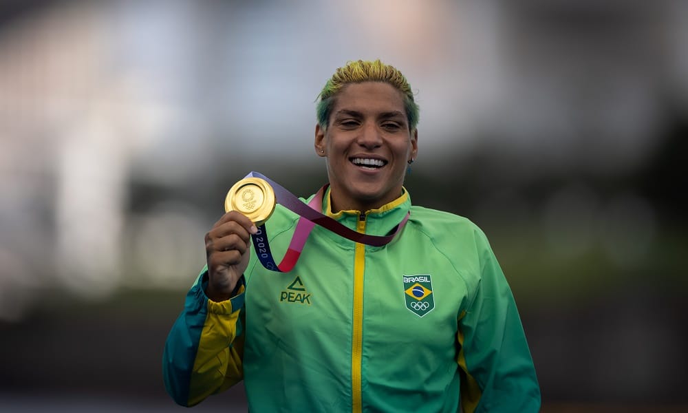 Ana Marcela Cunha venceu a holandesa campeã na Rio-2016 e faturou a medalha de ouro na maratona aquática dos Jogos Olímpicos de Tóquio 2020