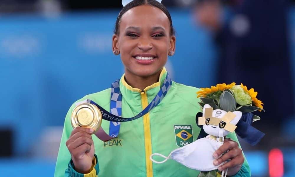 Rebeca Andrade - Jogos Olímpicos de Tóquio 2020 - ouro salto