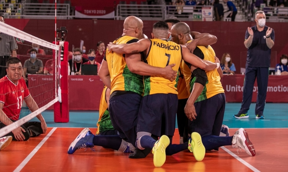 Seleção masculina de vôlei sentado do Brasil estreia com vitória nos Jogos Paralímpicos de Tóquio