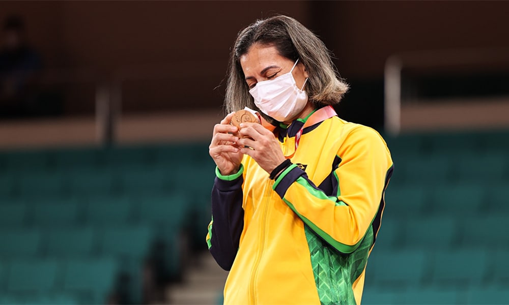 Lúcia Araújo voltou aos 57kg em 2019 e foi bronze nos Jogos Paralímpicos