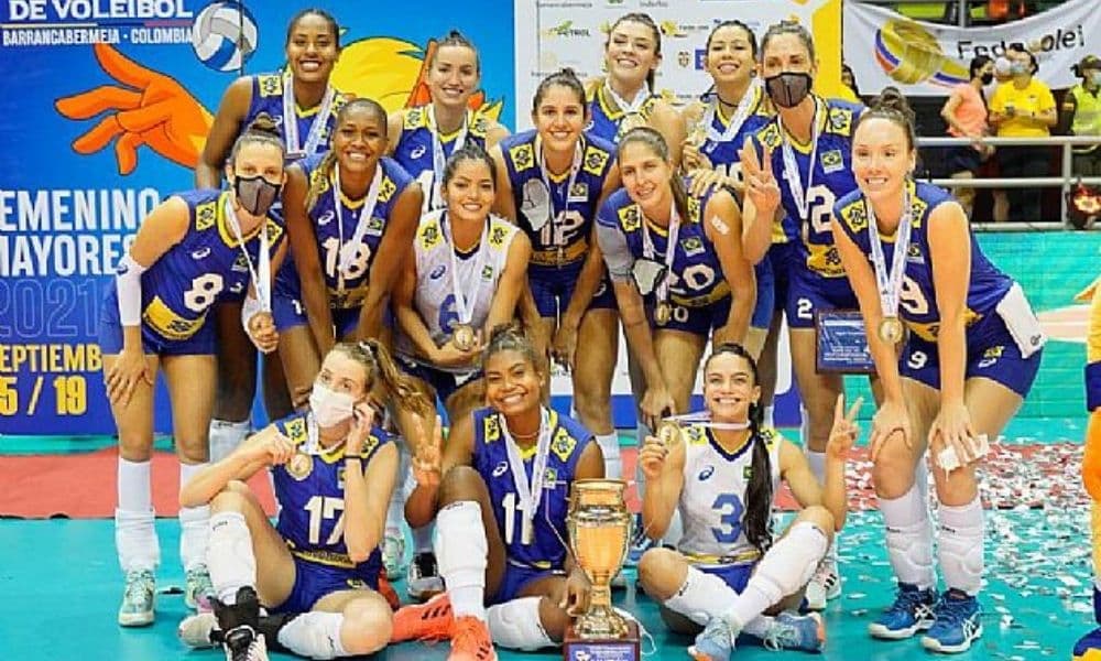 Brasil x Colômbia Campeonato Sul-Americano de vôlei feminino - Rosamaria