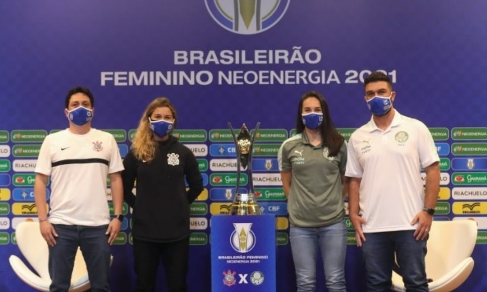 Corinthians e Palmeiras fazem a final do Brasileirão Feminino. Arthur Elias e Ricardo Belli esperam grandes duelos