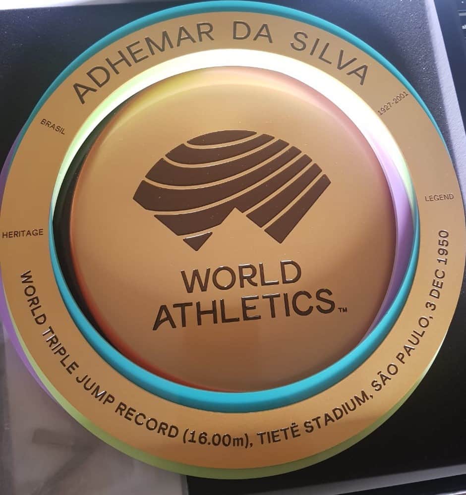 Adhemar Ferreira da Silva Placa do Patrimônio Mundial do Atletismo