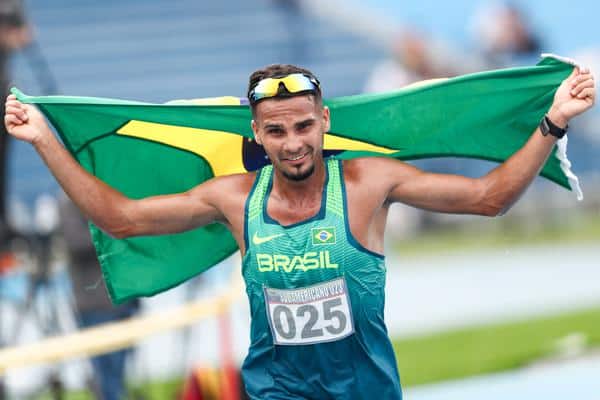 Fábio Jesus Correia, Campeão dos 10.000 m no Sul-Americano Sub-23 de atletismo (Wagner Carmo/CBAt)