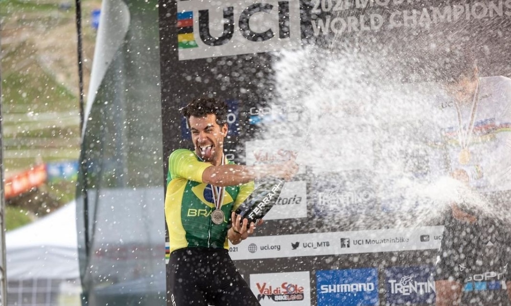 Avancini foi vice-campeão mundial de mountain bike short track 