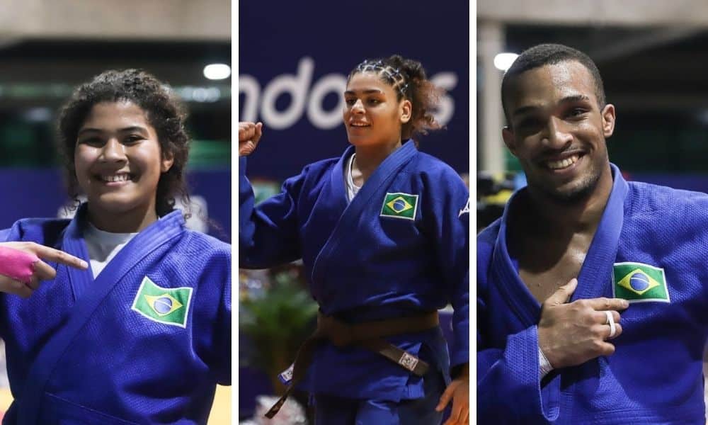 Luana Carvalho, Eliza Ramos e Kayo Santos medalha de ouro judô jogos pan-americanos júnior cali-2021