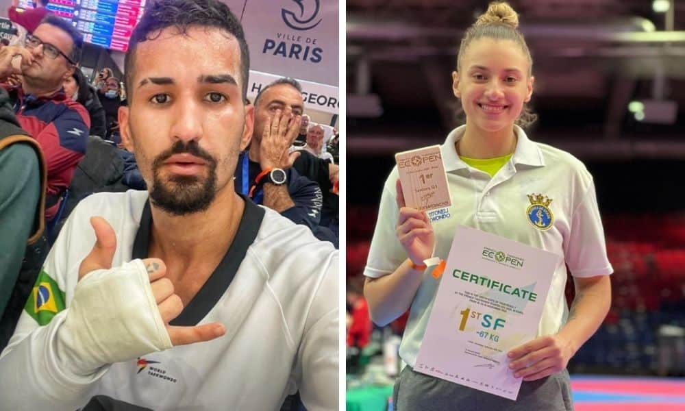 Netinho Marques e Milena Titoneli ouro no Aberto da França de Taekwondo
