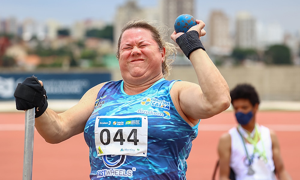 Beth Gomes Elisabeth Gomes atletismo paralímpico Meeting paralímpico arremesso do peso recorde mundial