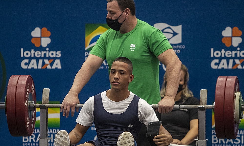 Lucas Galvão halterofilismo Meeting paralimpico recorde brasileiro
