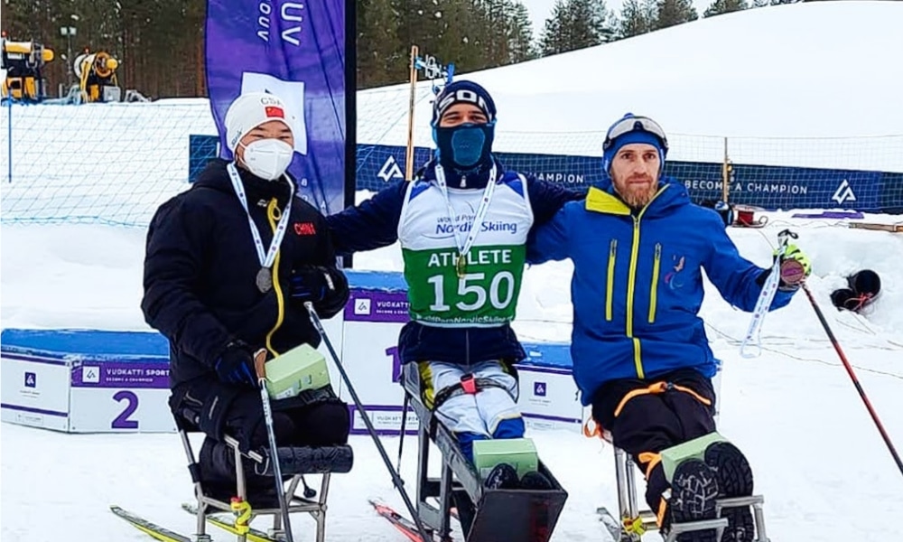 Cristian Ribera é ouro no para ski cross country na Europa Cup