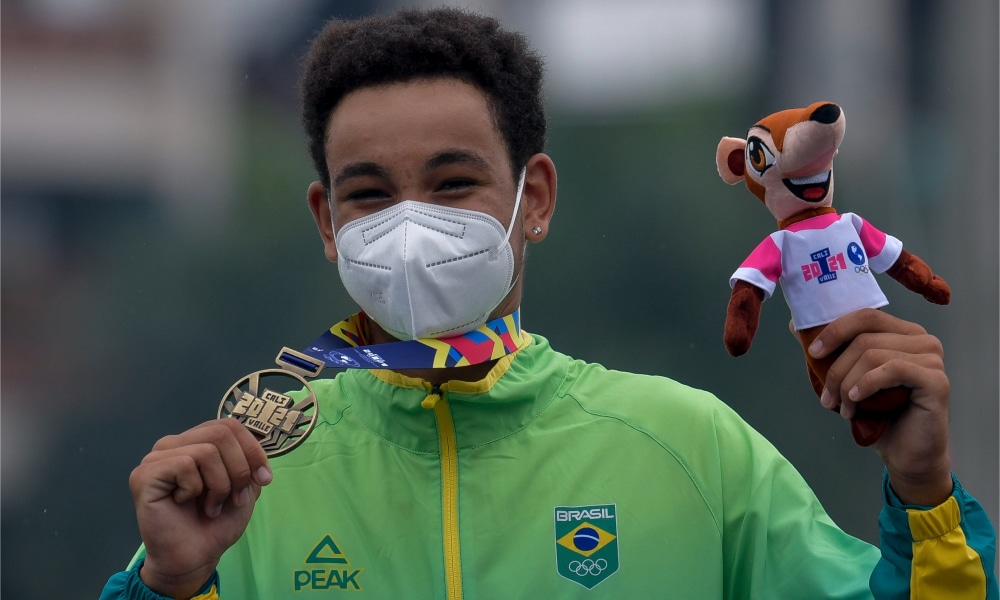 Guilherme Abel vence os 500m e conquista segundo ouro nos Jogos Pan-Americanos Júnior de Cáli-2021