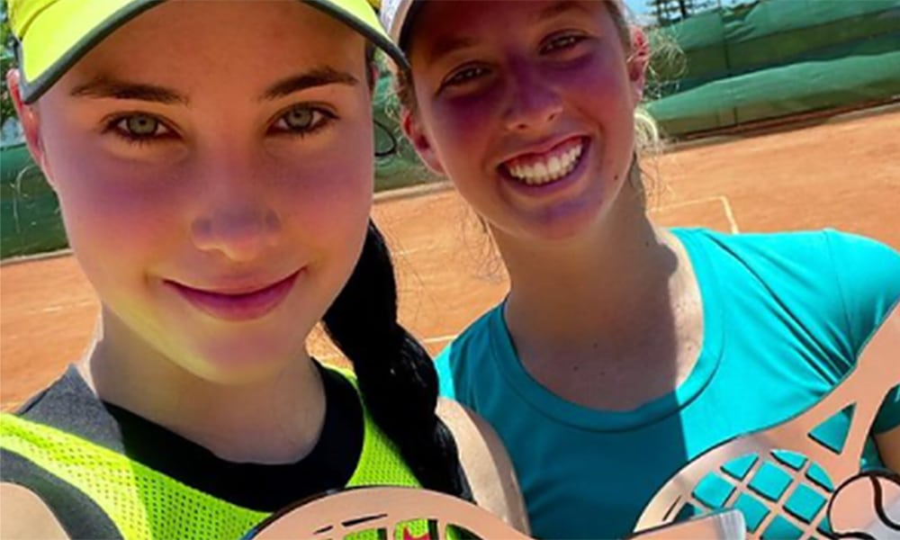 Julia Klimovicz e Juliana Munhoz título torneio de duplas ITF de Lambare