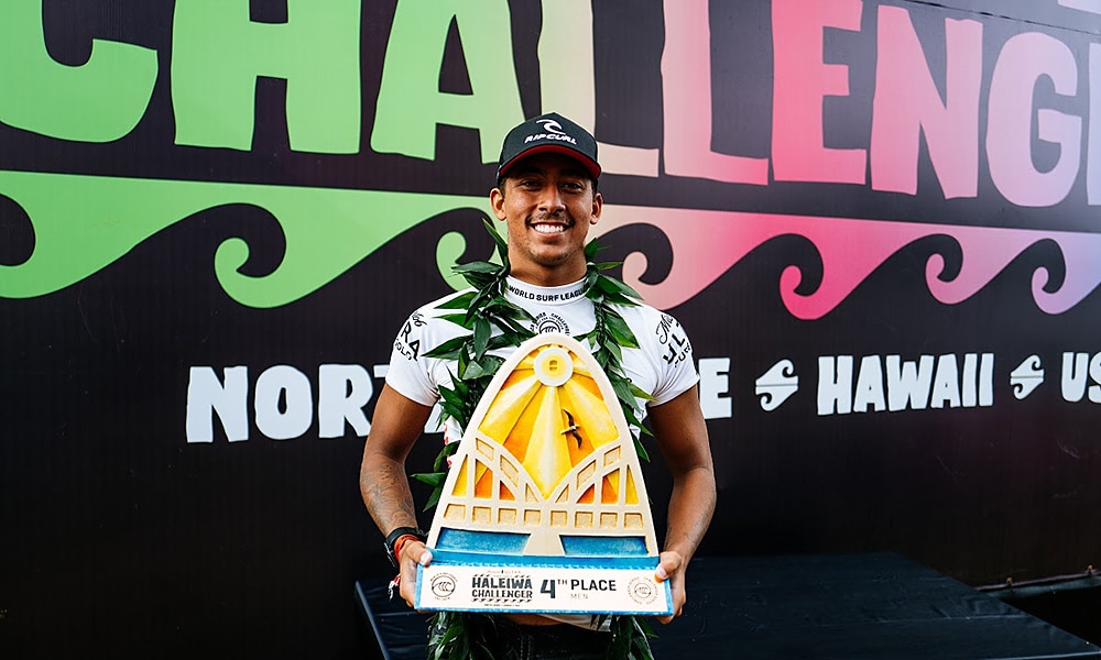 Samuel Pupo surfe Challenge Series Haleiwa Beach Havaí World Surf League Championship Tour CT elite