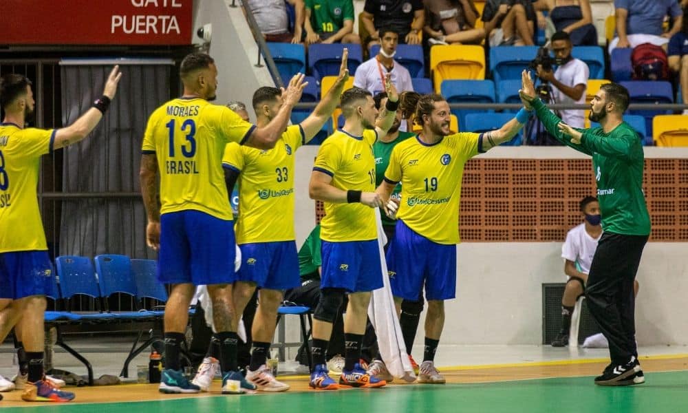 Brasil campeão Argentina Campeonato Sul-Centro Americano de handebol Rangel Rogério Moraes