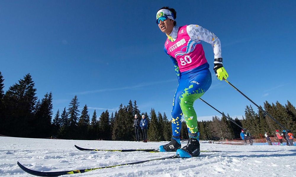 Manex Silva oitavo esqui cross-country Suíça esportes de neve 