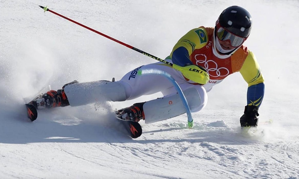 Michel Macedo slalom gigante esqui alpino esportes de neve Pequim-2022