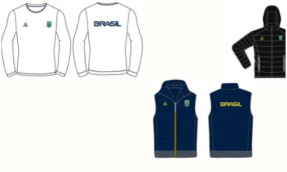 Olimpíada de Inverno Jogos Olímpicos de Inverno uniformes Time Brasil Pequim-2022 uniforme