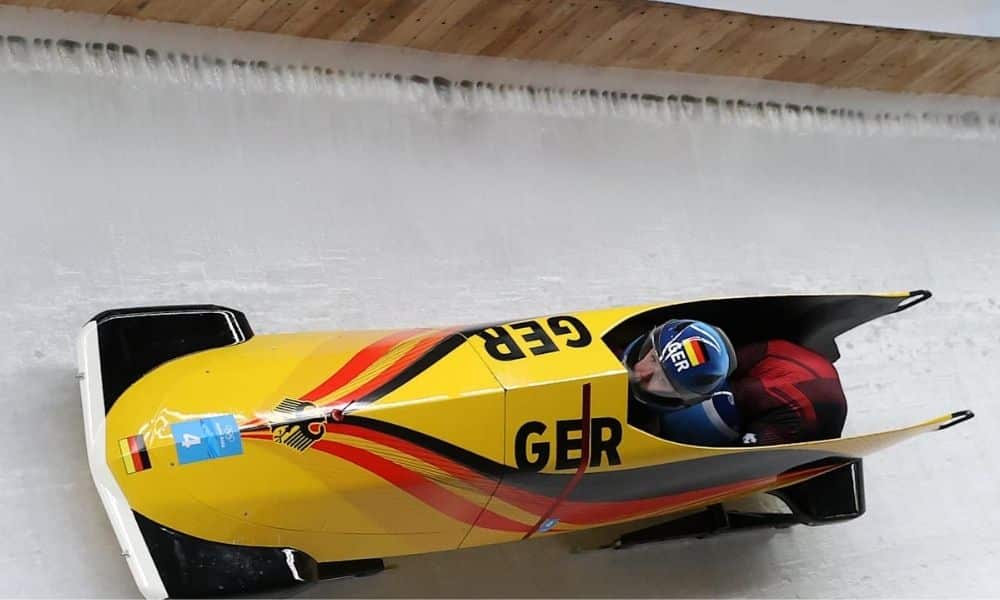 Alemanha ouro prata dobradinha dupla feminina bobsled