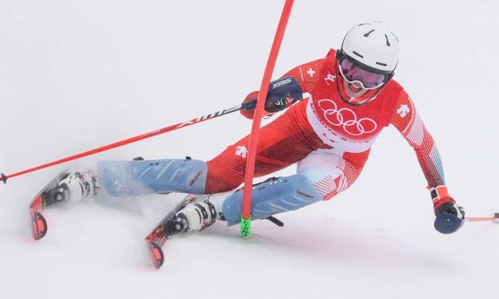 Michelle Gisin é bicampeã no combinado do esqui alpino pequim-2022