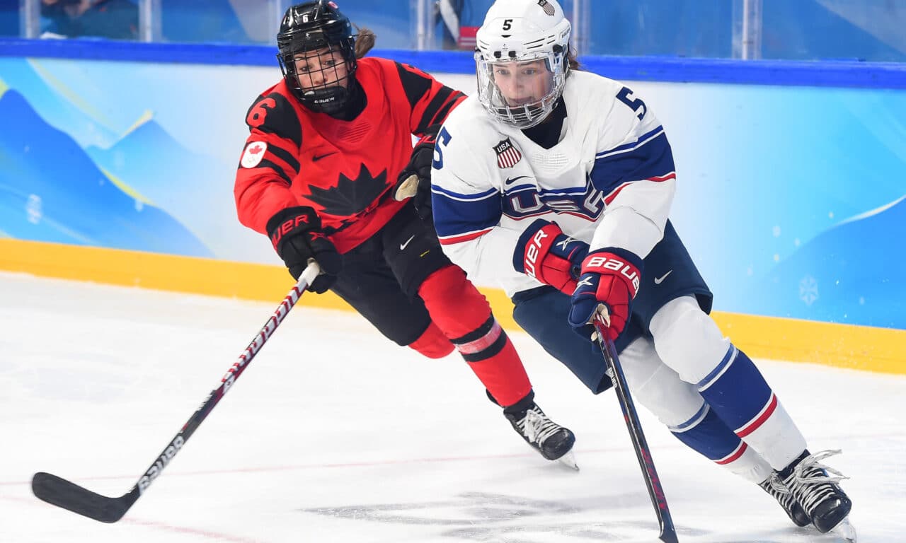 Canadá x EUA Hóquei no gelo feminino Pequim 2022