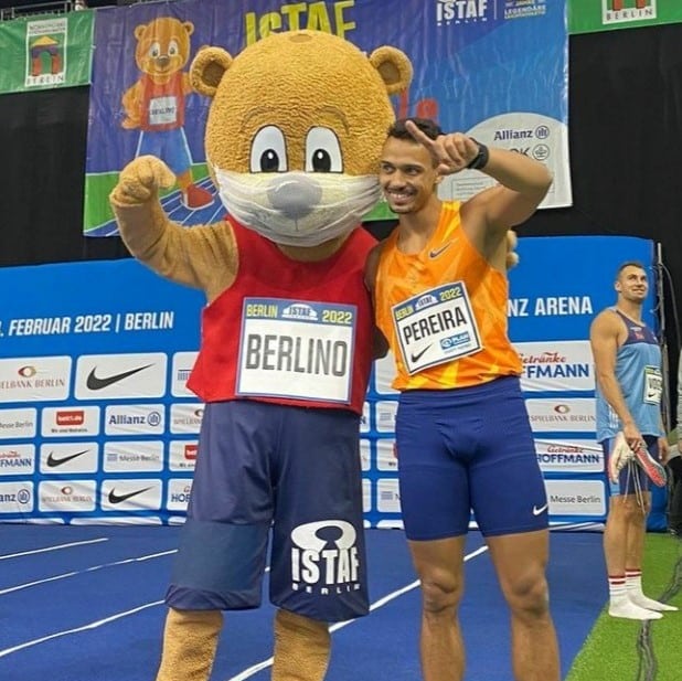 Rafael Pereira atletismo Jogos Olímpicos Tóquio 2020 60m com barreiras recorde sul-americano atletismo indoor Meeting Indoor de Berlim atletismo