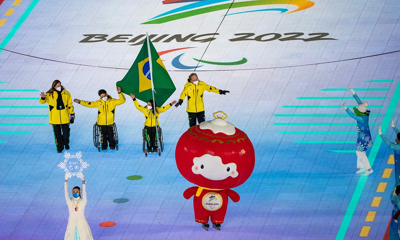 Brasil Abertura Paralimpíadas de Inverno Pequim 2022